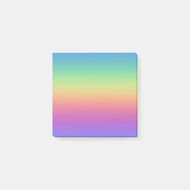 Dark Rainbow Gradient Post-it Notes (Front)