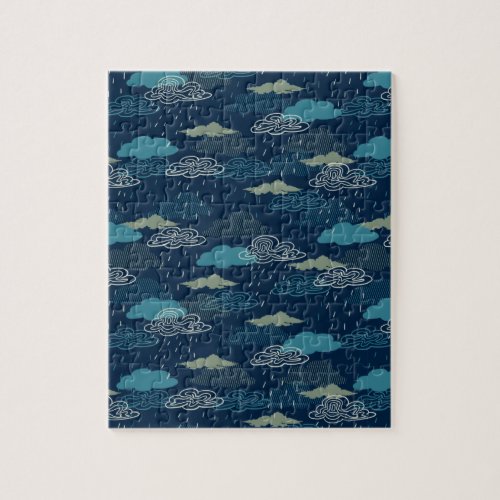 Dark Rainy Night Jigsaw Puzzle