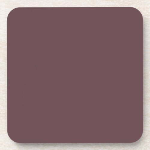 Dark Raspberry Purple Solid Color Pairs PPG1048_7 Beverage Coaster