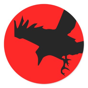 Dark Raven Classic Round Sticker