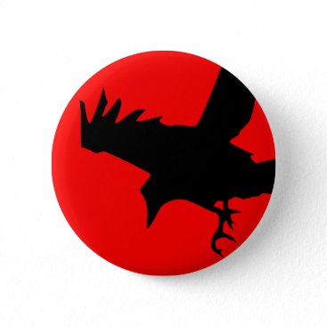 Dark Raven Pinback Button