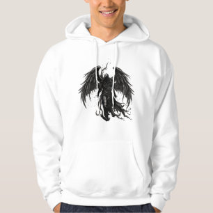 Dark Reaper Angel in Hooded Robe Hoodie