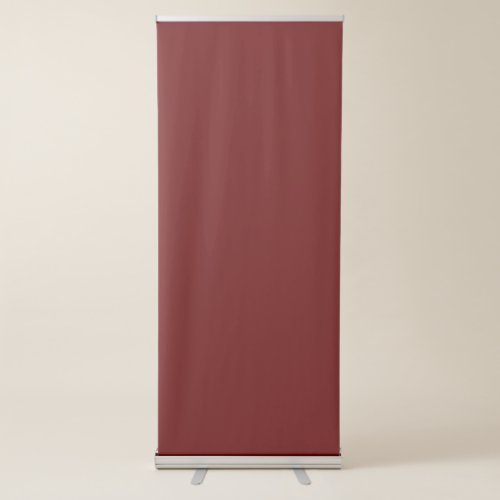 Dark Red 650000 Copper Rust Retractable Banner