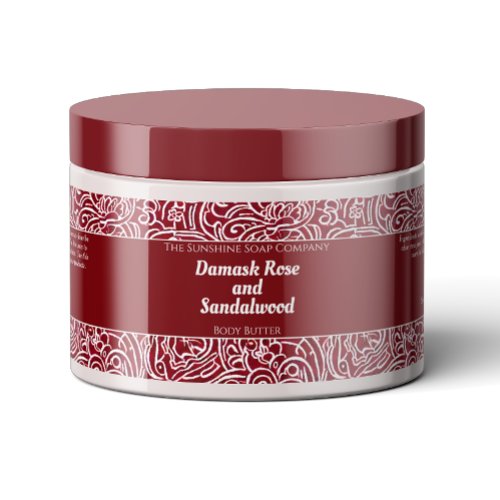 Dark Red Abstract Waterproof Cosmetics Jar Label