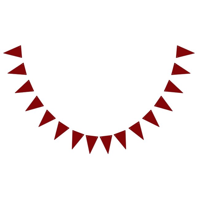 Dark Red - Add your own sign, photo, name Bunting Flags (All)