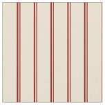 [ Thumbnail: Dark Red and Beige Colored Pattern Fabric ]