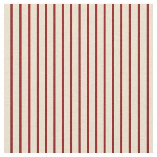 Dark Red and Beige Lines Pattern Fabric