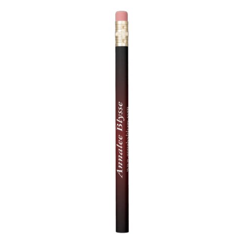 Dark Red and Black Edge Ombre Promo Pencil