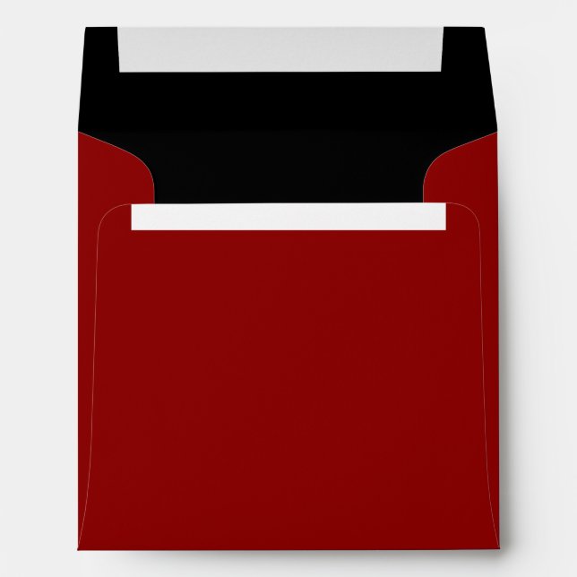 Dark Red and Black Envelope (Back (Bottom))