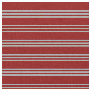 Dark Red and Dark Grey Striped Pattern Fabric