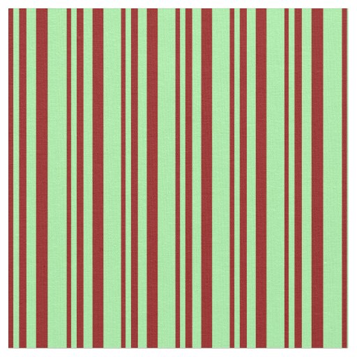 Dark Red and Green Colored Lines Fabric