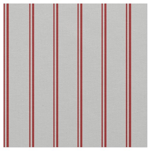 Dark Red and Grey Lined Pattern Fabric