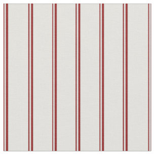 Dark Red and Light Cyan Stripes Pattern Fabric