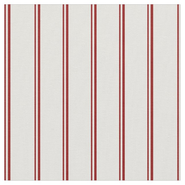 Dark Red and Light Cyan Stripes Pattern Fabric (Close Up)
