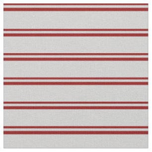 Dark Red and Light Gray Colored Lines Fabric