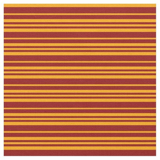 Dark Red and Orange Stripes Fabric