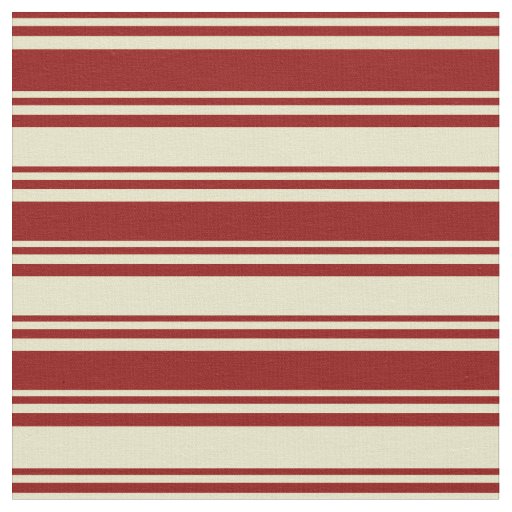 Dark Red and Pale Goldenrod Pattern Fabric