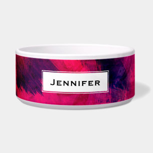 Dark Red and Purple Bold & Modern Abstract Bowl