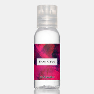 Dark Red and Purple Bold & Modern Abstract Hand Sanitizer