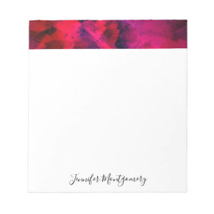 Dark Red and Purple Bold & Modern Abstract Notepad