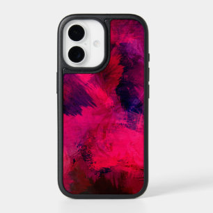 Dark Red and Purple Bold & Modern Abstract iPhone 17 Case