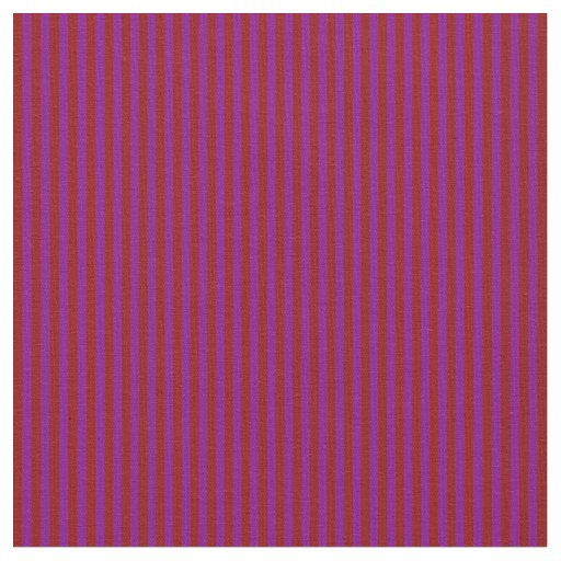 Dark Red and Purple Stripes Fabric