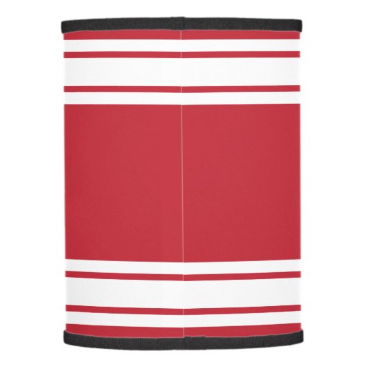 Dark Red and White Basketball Lamp Shade (Back)
