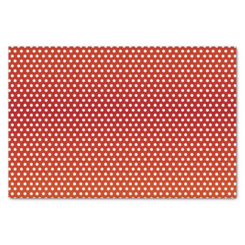 Dark Red and White Polka Dots Tissue Paper