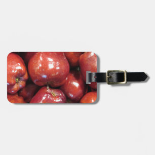 Dark Red Apples Luggage Tag