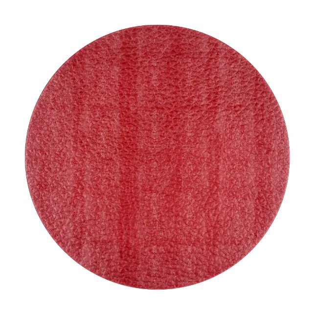 Dark red artificial leatherette closeup. cutting board (Front)