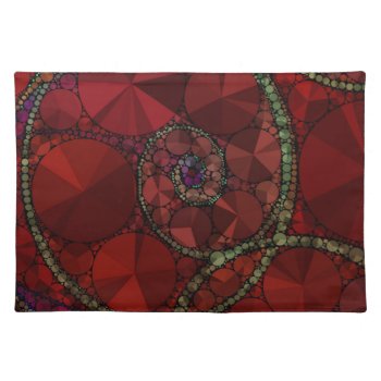 Dark Red Bling Pattern Cloth Placemat by TeensEyeCandy at Zazzle