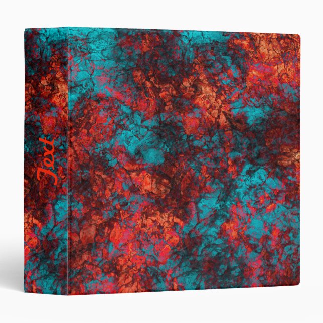 Dark red blue texture textured suede marble granit 3 ring binder (Front/Spine)