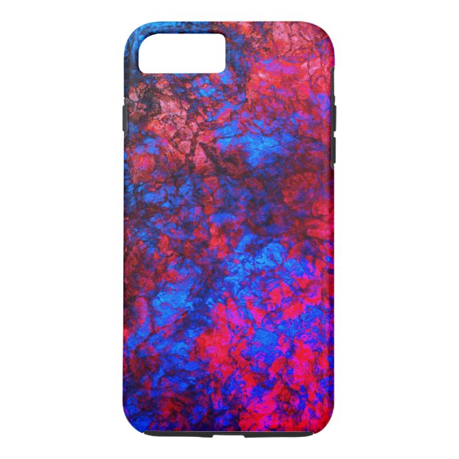 Dark red blue texture textured suede marble granit Case-Mate iPhone case (Back)