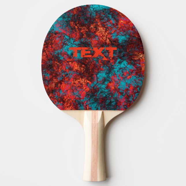 Dark red blue texture textured suede marble granit ping pong paddle (Front)