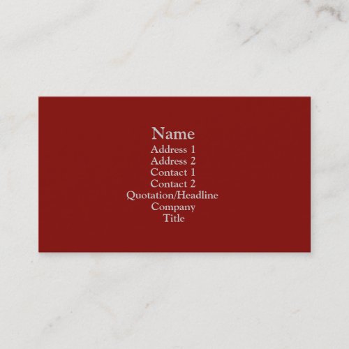 Dark Red Business Card Template