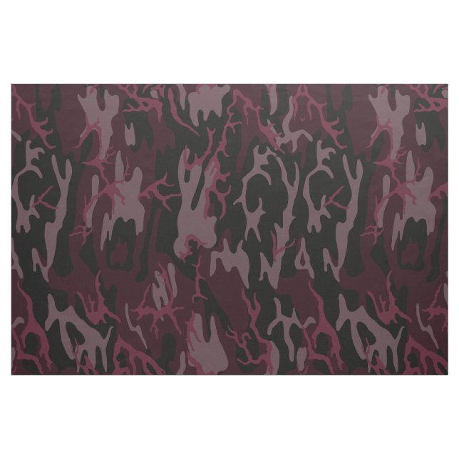 Dark Red Camo Fabric (Fat Quarter)