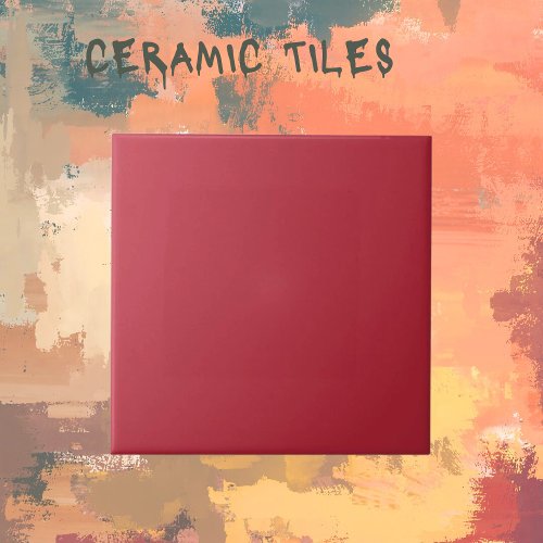 Dark Red Ceramic Tile