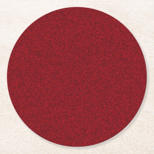 Dark Red Color Elegant Blank Template Custom Round Paper Coaster