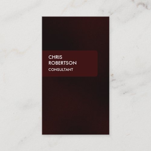 Dark Red Color Tone Attractive Charm Business Card