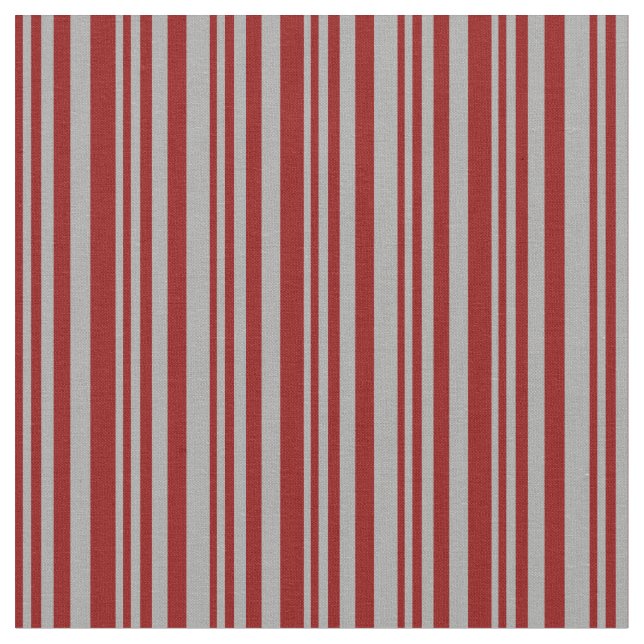 Dark Red & Dark Grey Colored Pattern Fabric (Close Up)