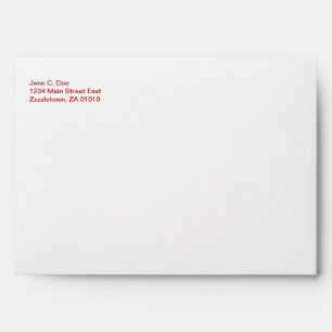 Dark Red Double Happiness - Elegant Envelope