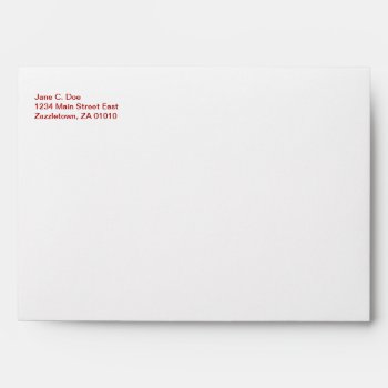 Dark Red Double Happiness - Round Envelope by teakbird at Zazzle