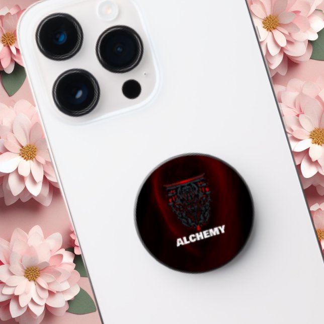 Dark Red Fantasy Monster Gamer Popgrip PopSocket  (Creator Uploaded)