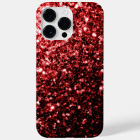 Dark Red faux Glitter sparkles Glamour