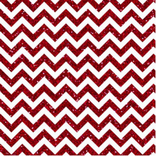 Dark Red Glitter Chevron Pattern Cutout