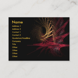 Dark : Red & Gold Business Card