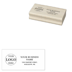 Dark-red gold design,Logo or Photo in gold circle, Rubber Stamp