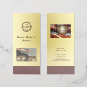 Dark-red gold design,Logo or Photo price list, Brochure