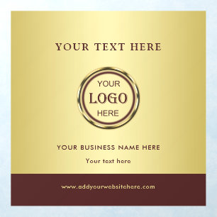 Dark-red gold design,Logo or Photo stickers, Wall Decal