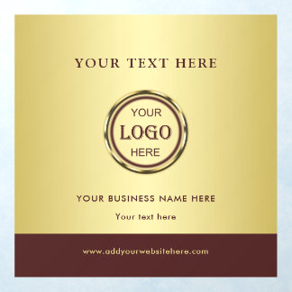 Dark-red gold design,Logo or Photo stickers, Wall Decal